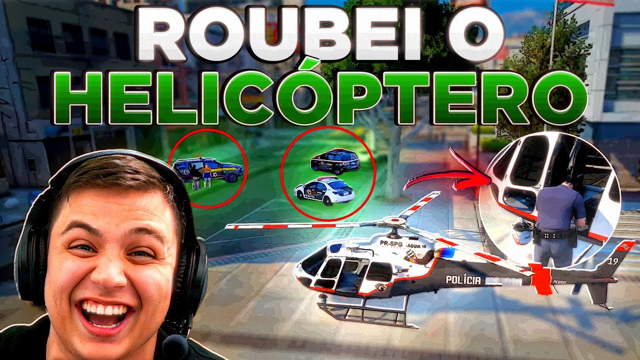 ROUBEI DA POLÍCIA NA PORTA DA DELEGACIA no GTA RP 😂 (Modder Clips)