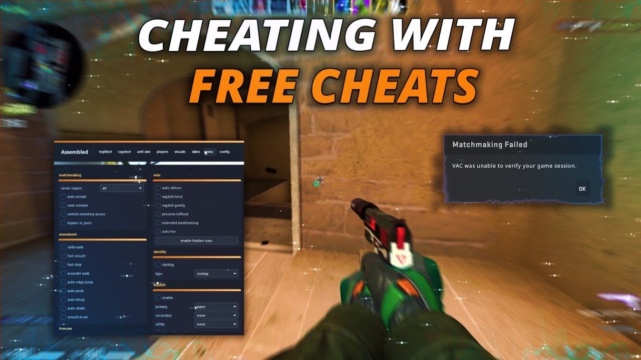 CS:GO HACKING | PLAYING WITH FREE PASTED CHEATS IN MM (BANNED MIDGAME) // OSIRIS, OTC #FREECHEAT
