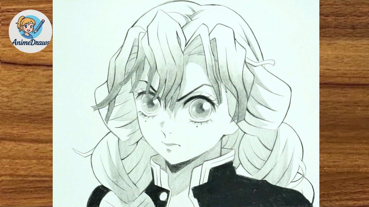 Mitsuri Kanroji Drawing Tutorial || Demon Slayer Anime Girl || Easy Step by Step Drawing