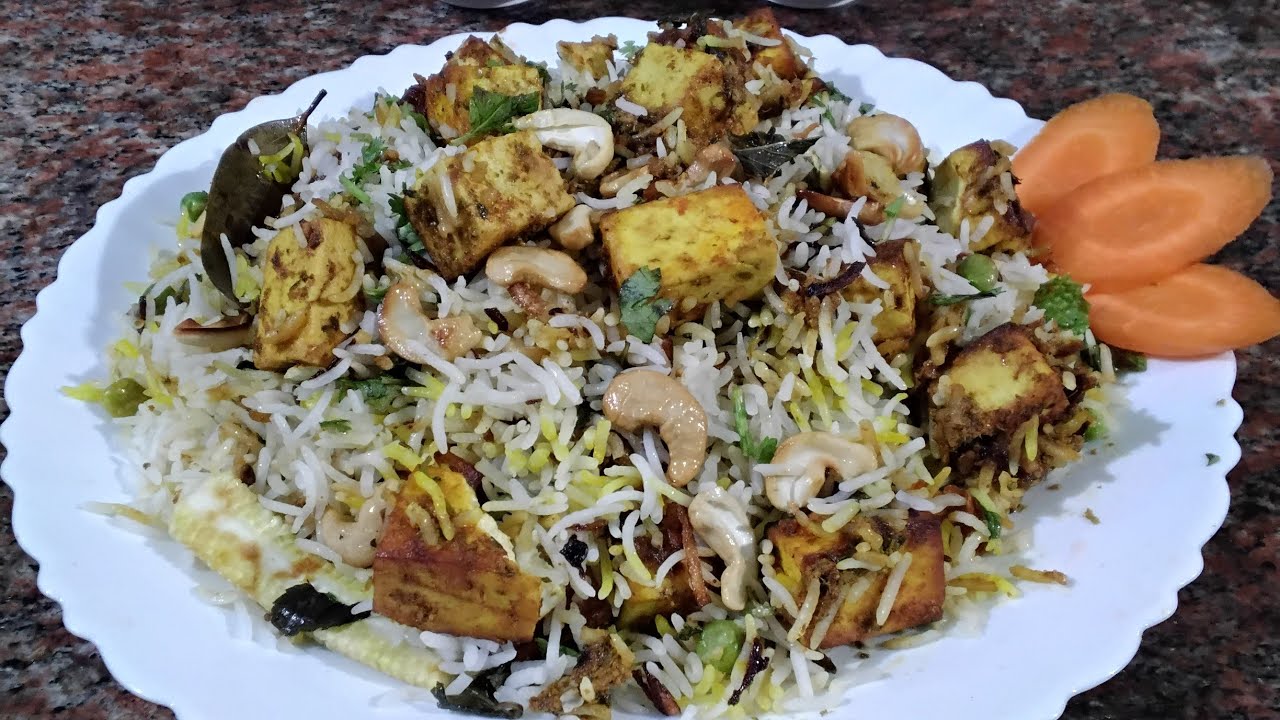 Bismillah food  is live! Hyderabadi Shahi Matar Paneer Biryani 😍😋 Paneer Biryani Recipe 🫛Matar Pan  