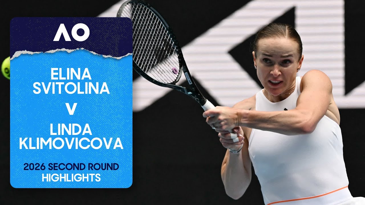 Elina Svitolina v Linda Klimovicova Highlights | Australian Open 2026 Second Round