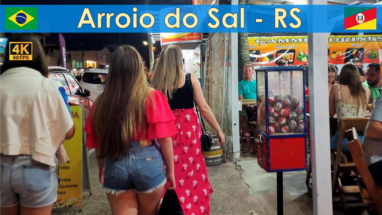 Arroio do Sal - RS | Área Central - Noite | Dezembro 2023 | 4K