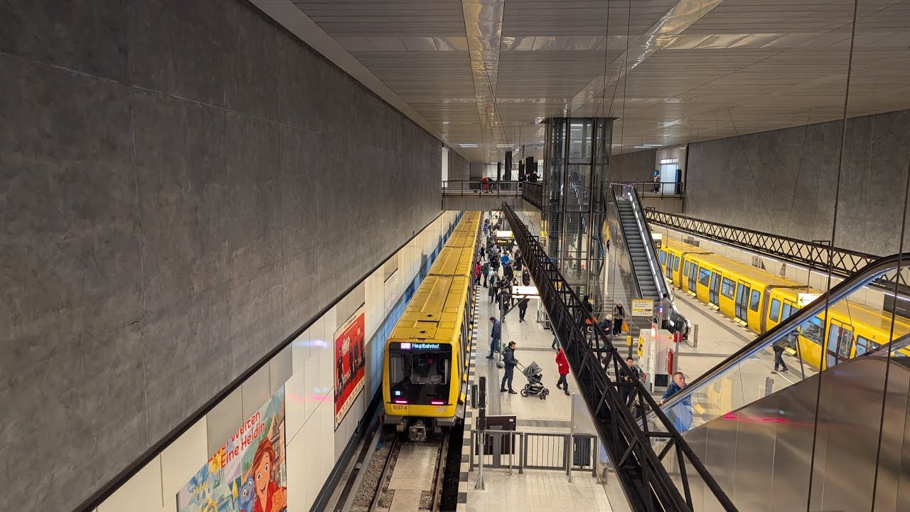 Public transport in snowy Berlin. January 2026