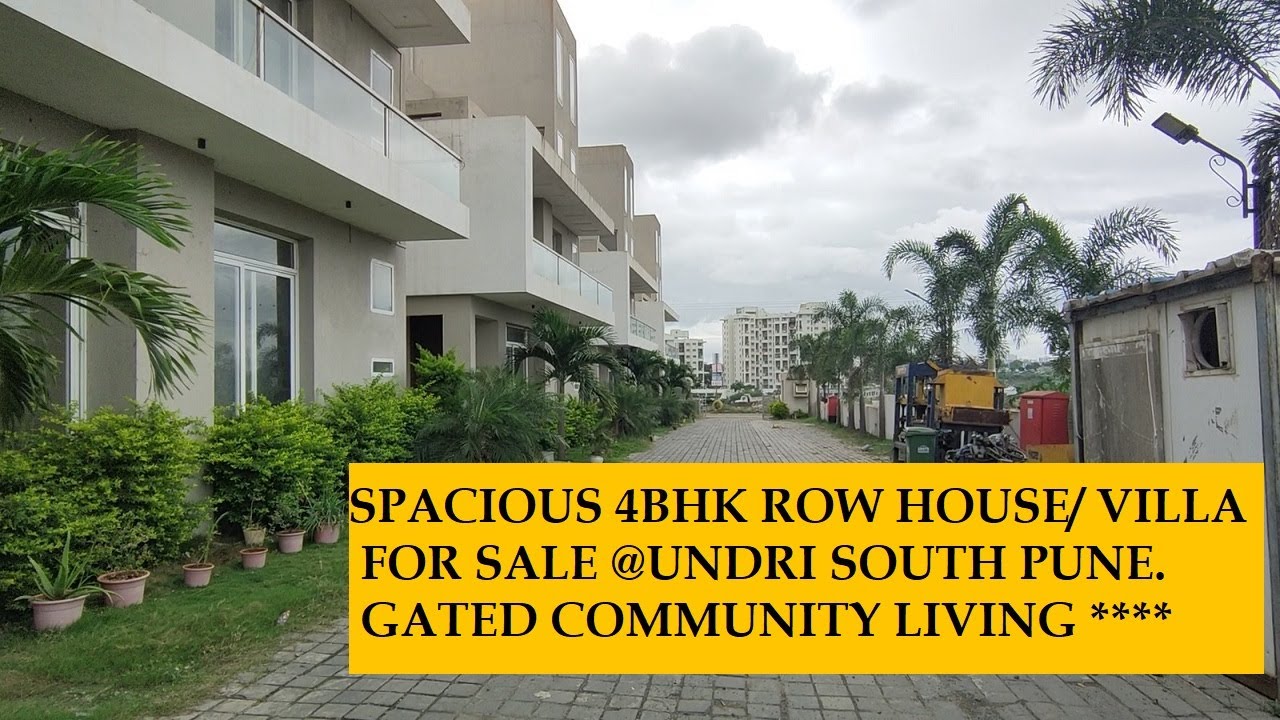 |4BHK VILLA 3900 SQFT CARPET AREA FOR SALE WITH GYMNASIUM & HOME THEATRE ROOM ,UNDRI ,PUNE SOUTH |