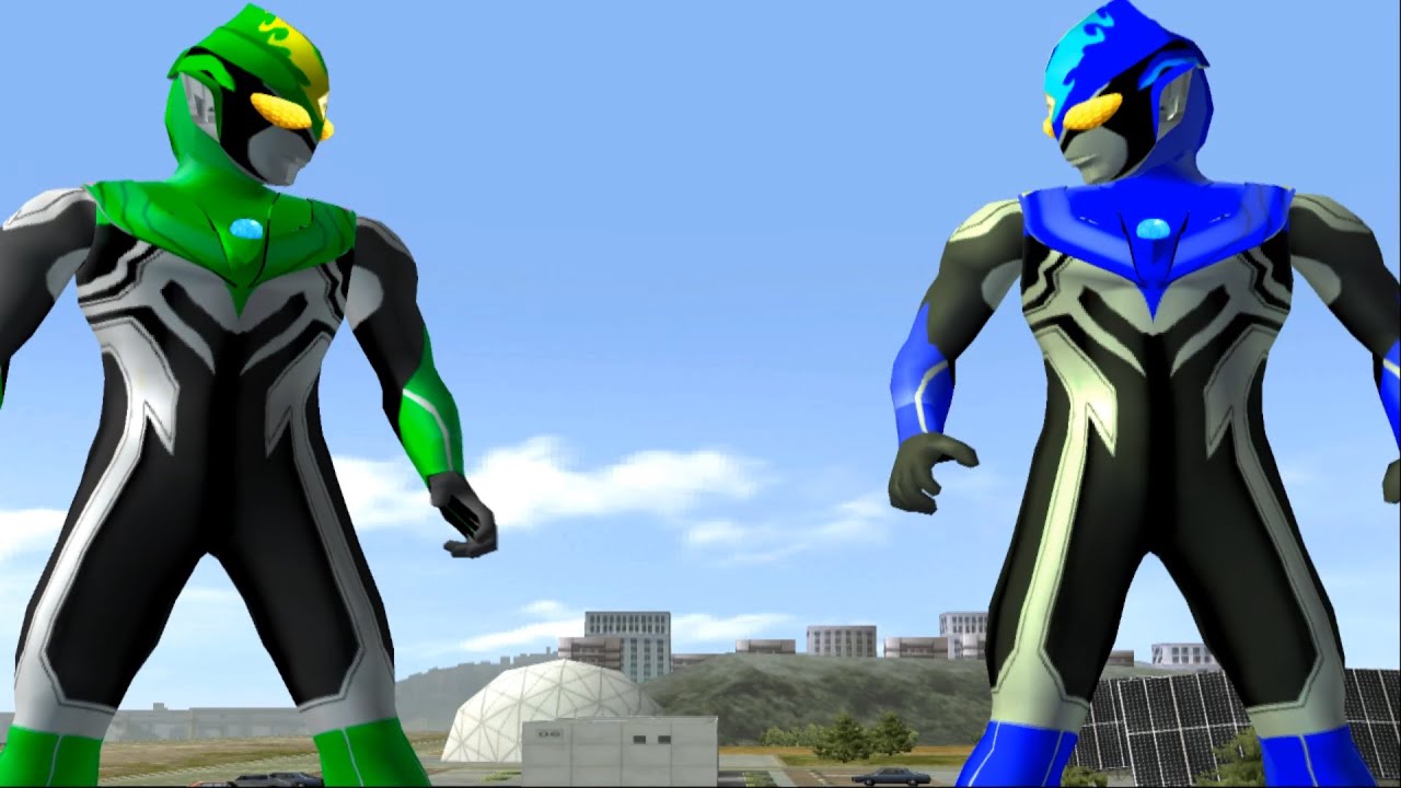 ULTRAMAN BLU AQUA & BLU GREEN TAG TEAM - ULTRAMAN FIGHTING EVOLUTION 3