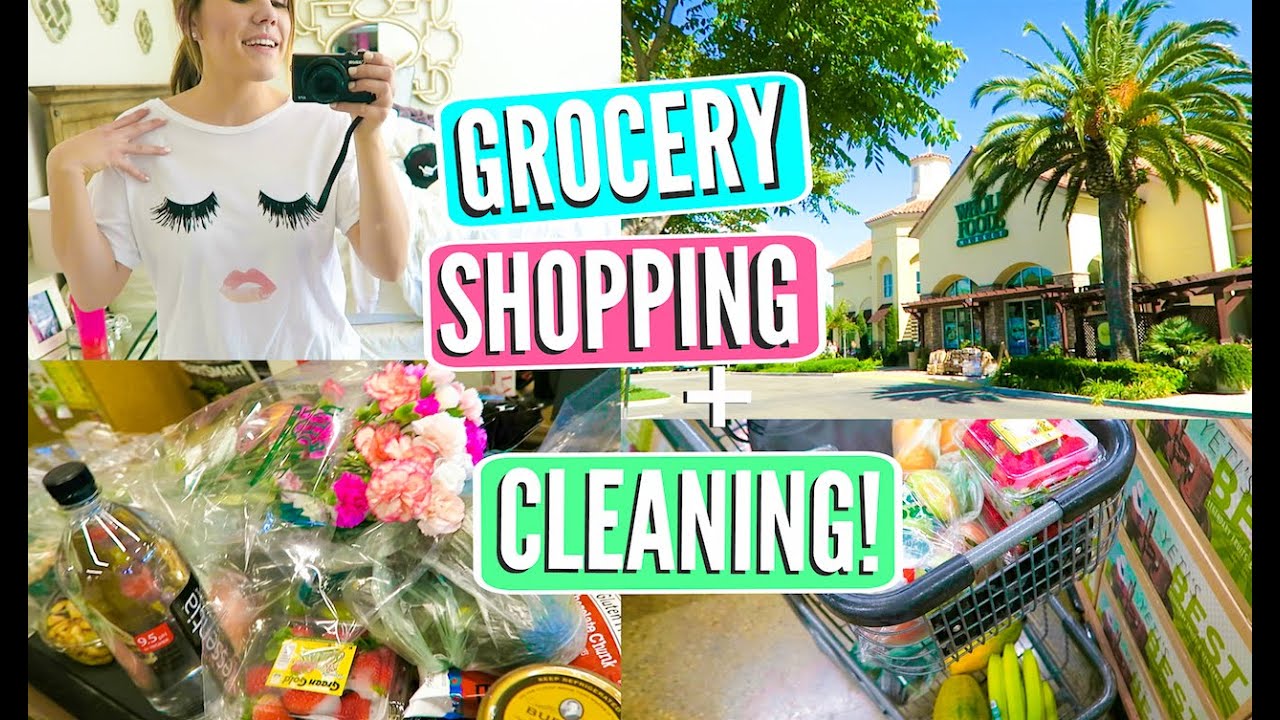 GROCERY SHOPPING + CLEANING!