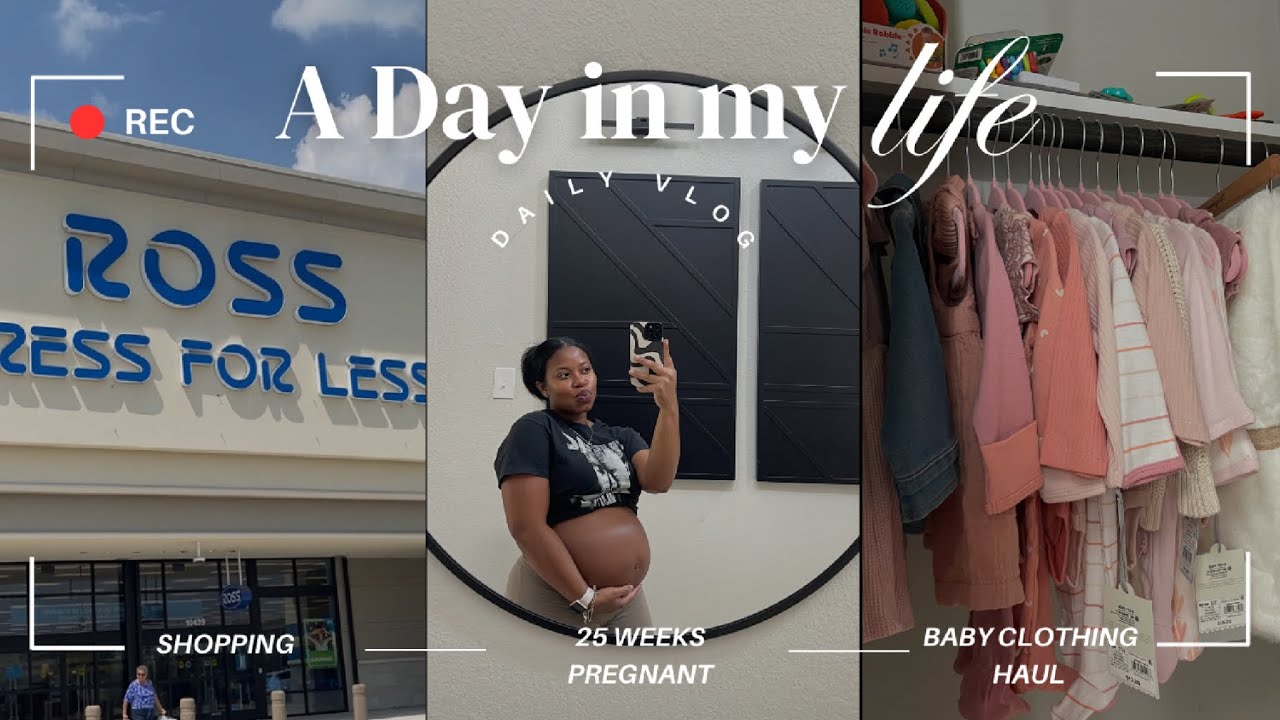 DAILY VLOG | 25 weeks pregnant, baby clothing haul, father's day weekend + more