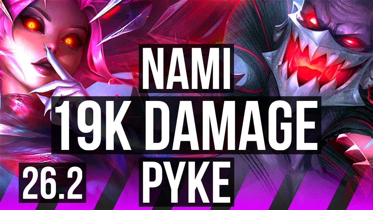 NAMI & Lucian vs PYKE & Tristana (SUP) | 19K damage | EUNE Challenger | 26.2