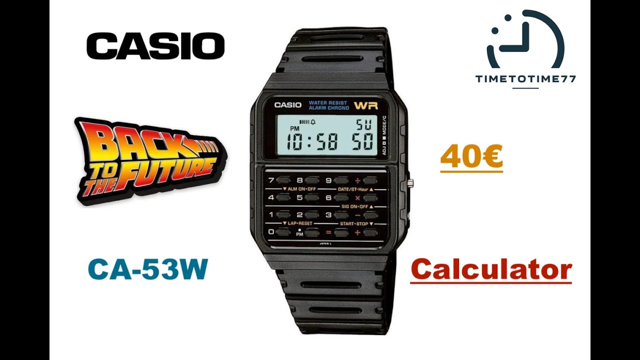 CASIO CALCULATOR CA-53W. Icona degli anni 80'.
