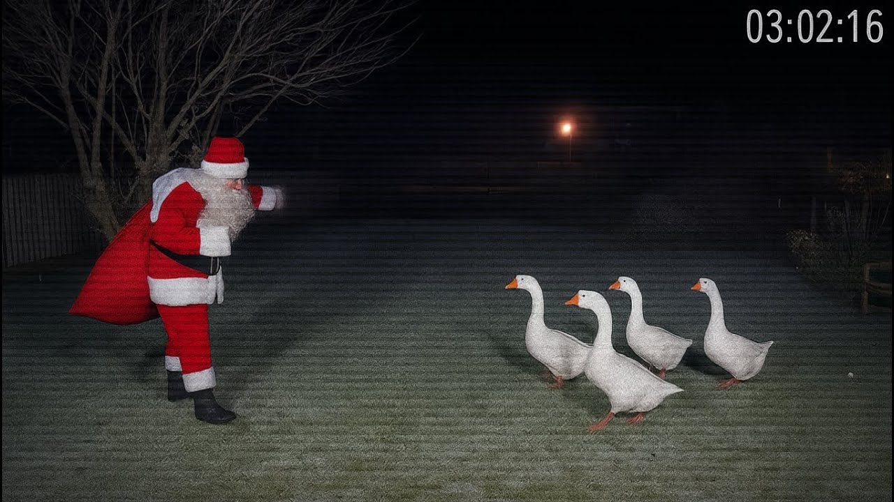 🎅 CCTV: Санта Клаус попался на скрытую камеру за ЭТИМ!