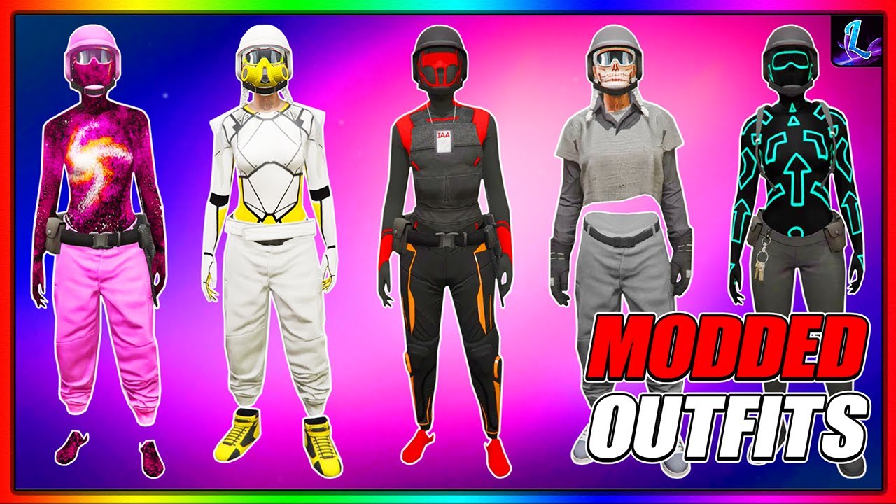 GTA 5 ONLINE HOW TO GET MULTIPLE FEMALE MODDED OUTFITS! (GTA 5 Clothing Glitches)