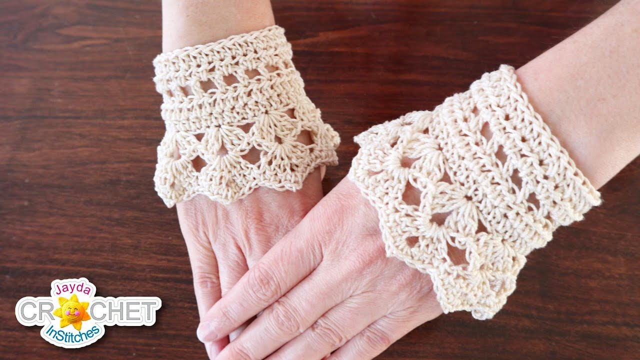 Antique Lace Cuffs - Easy Crochet Thread Tutorial