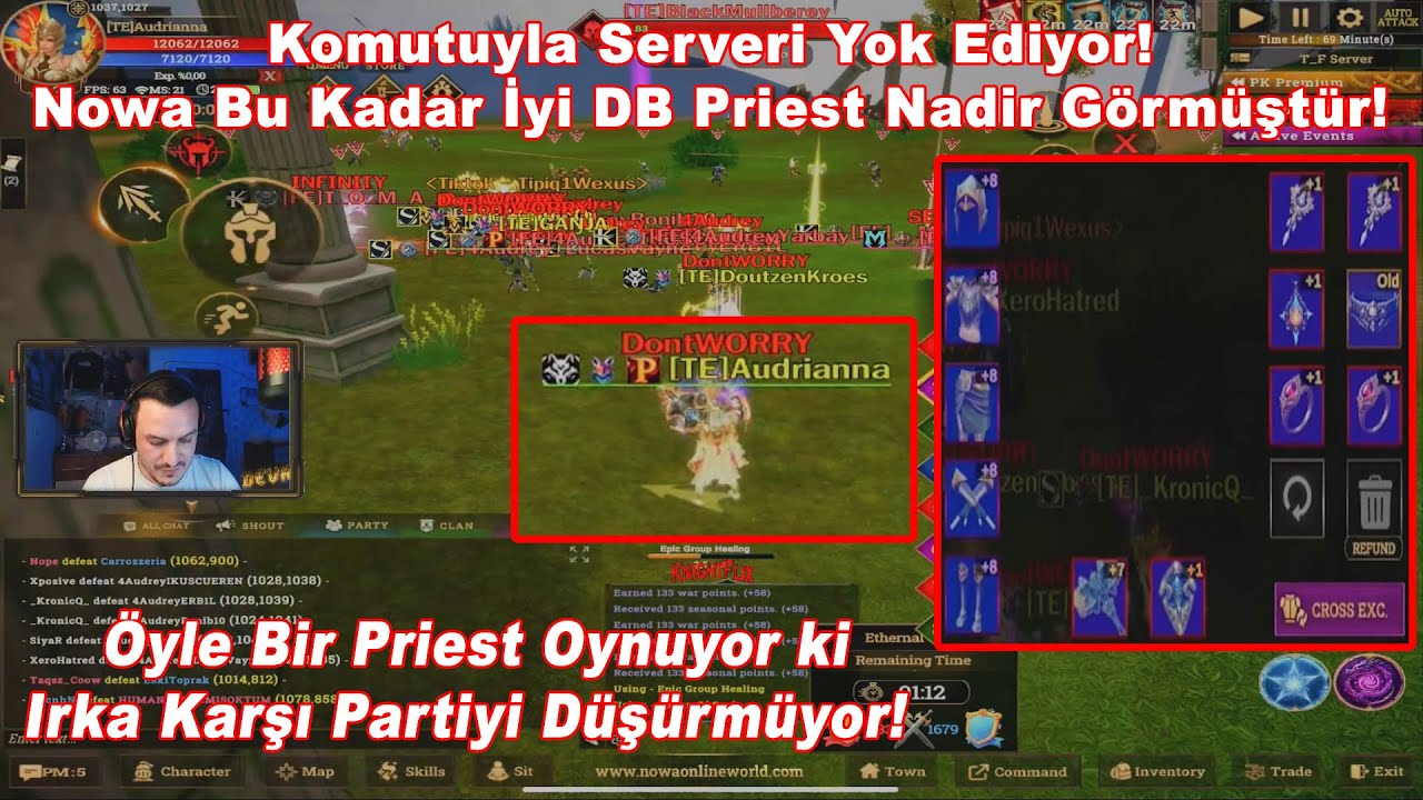 Audrianna - Komutuyla Serveri Yok Ediyor! Nowa Bu Kadar İyi DB Priest Nadir G&ouml;rm&uuml;şt&uuml;r! | Nowa Online