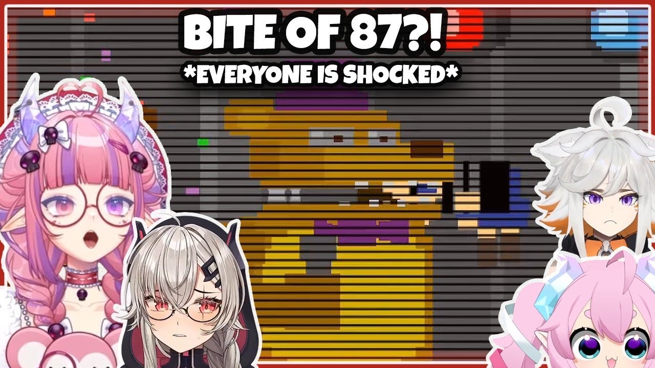 Vtubers play Five Nights at Freddy's 4: first reaction to the bite of 87(compilation)