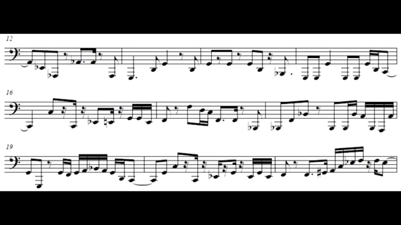 Killing Me Softly - Sousaphone Transcription