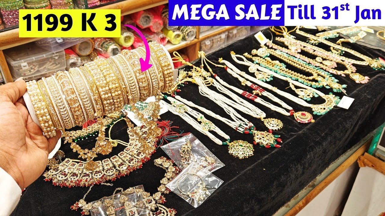 Mega Sale Till 31st January 1199 K 3 Bridal Bangles CZ AD Jewellery Nikah 6 Combo Set, Entry Mandap