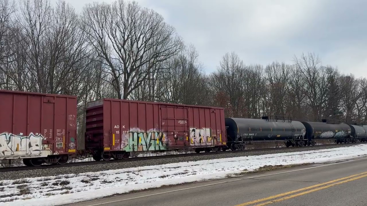 CSX northbound manifest at Romulus Michigan, February 15, 2026