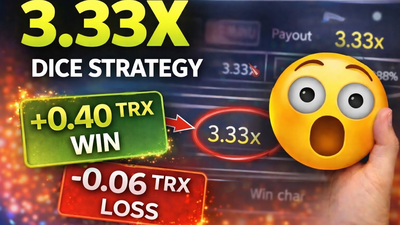 I Tested the 3.33x Dice Strategy on Tronpick.io &ndash; Real TRX Results