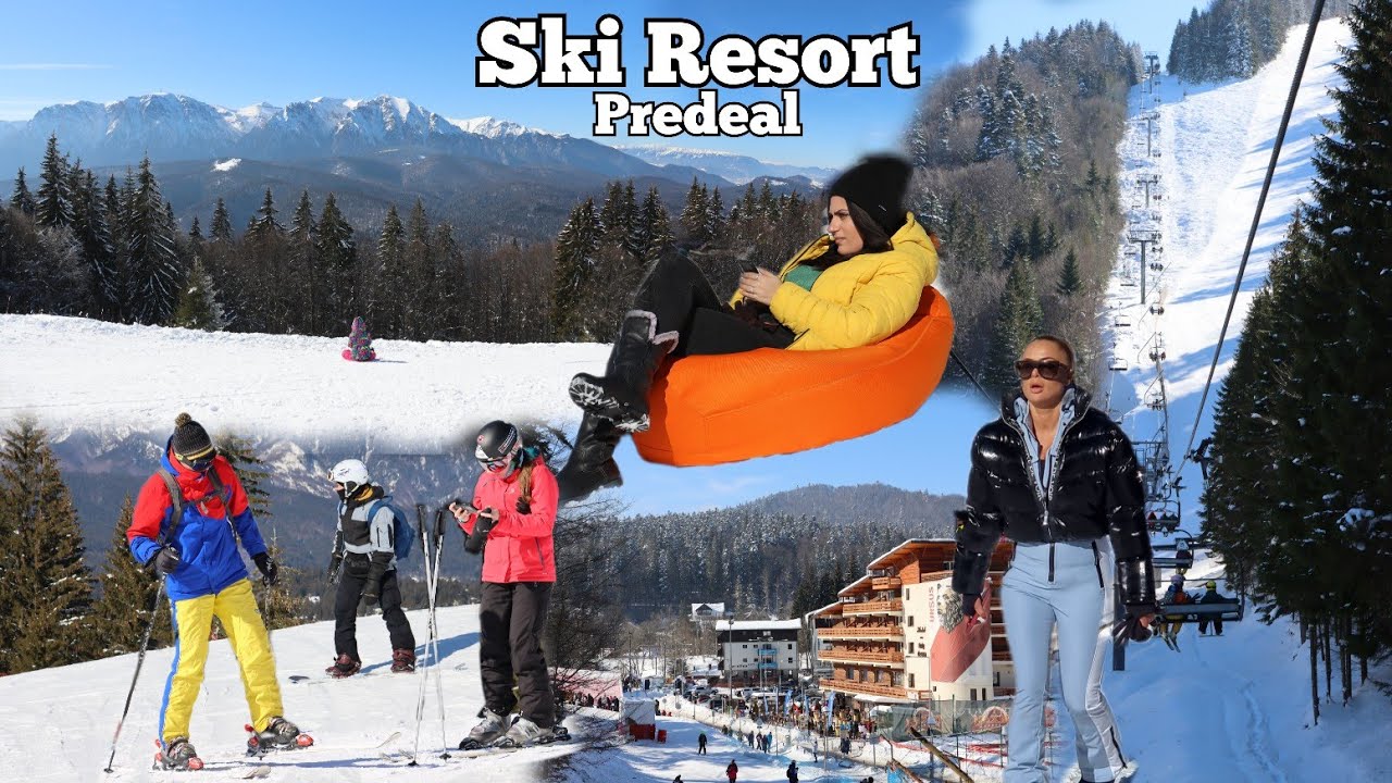 4K | Predeal Romania | Walking Tour | Ski Resort | Ski - Snowboard Holiday 2023 | Mountain Views