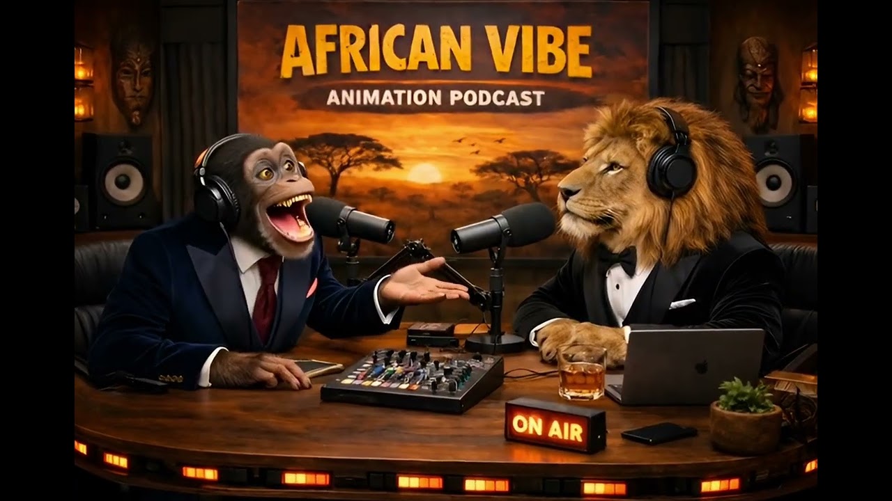 Hot Gossip in the Jungle! 🦁🐒 | African Vibe Animation Podcast Episode 2 (Trending African Gist )