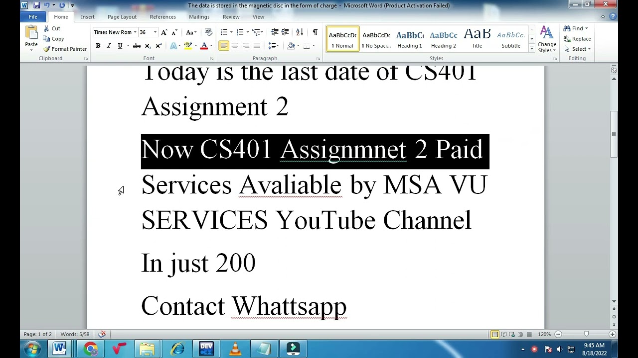 CS401 Assignment 2 solution 2022, cs401 assignment 2 solution spring 2022, cs401 assignment 2 2022