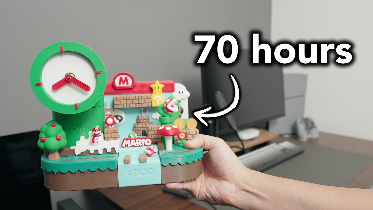3D PRINTED Docking Station for Nintendo Switch with Clock