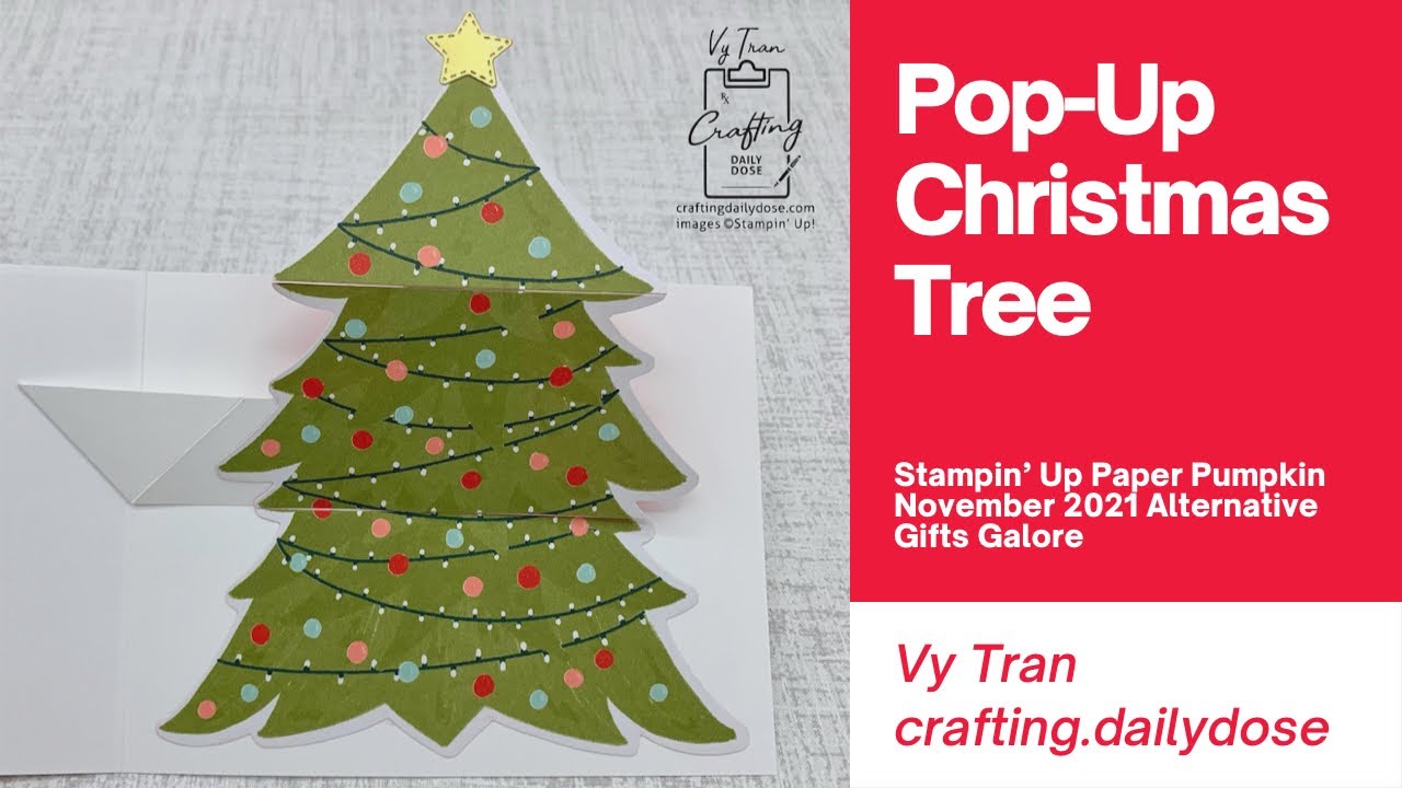 Paper Pumpkin November 2021 Alternative | Pop-Up Christmas Tree | Gifts Galore