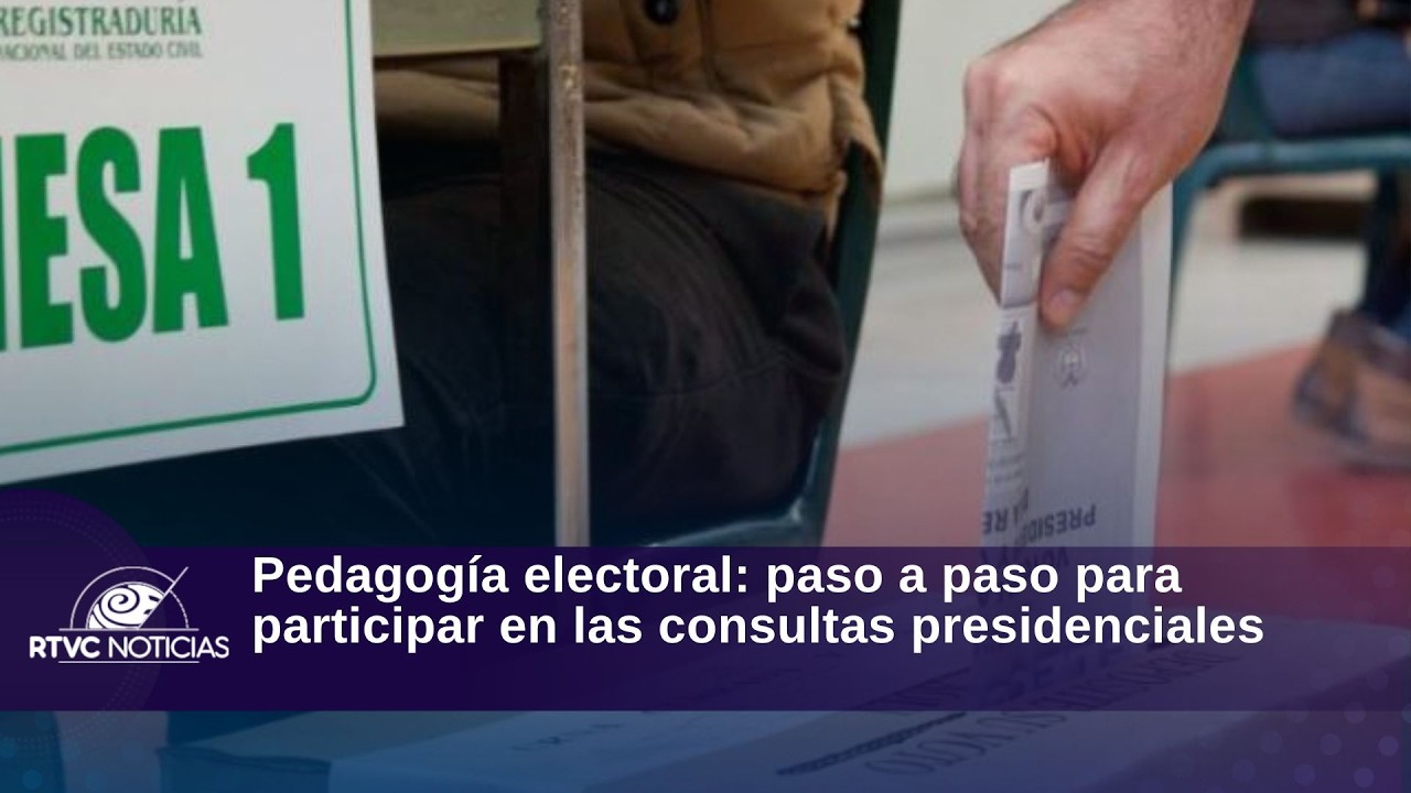 Pedagogía electoral: paso a paso para participar en las consultas presidenciales | RTVC Noticias