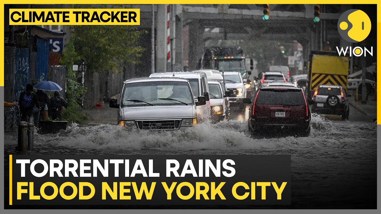 US Floods: Torrential Rains Flood New York City, Flash Floods Swamp Streets In Queens | WION