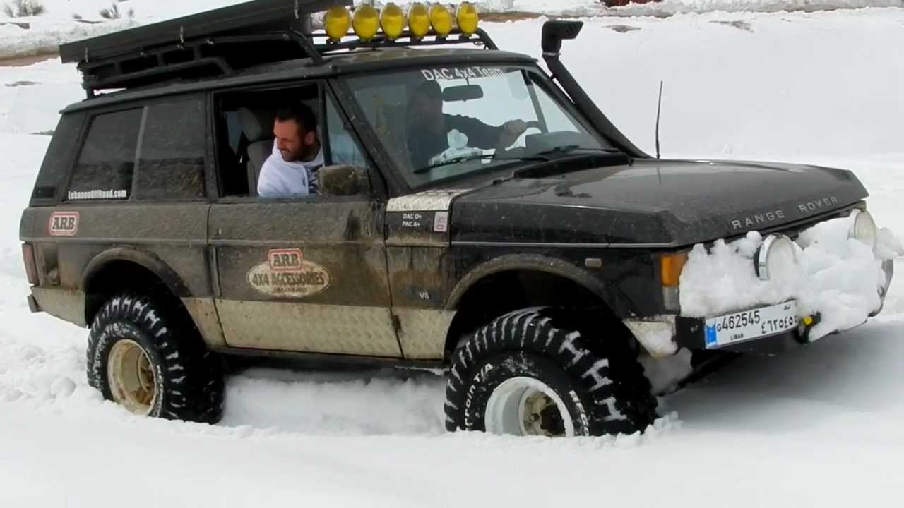 Range Rover with ARB diff lock on snow
