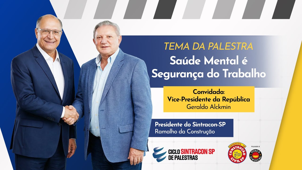 CICLO DE PALESTRAS - GERALDO ALCKMIN: SAÚDE MENTAL - SINTRACON - SP