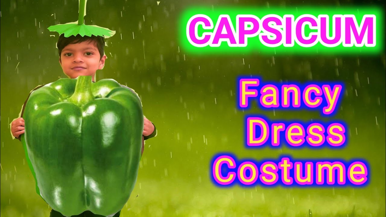 Capsicum fancy dress costume making #greenday fancy dress #DIY capsicum dress  #kids fancy dress