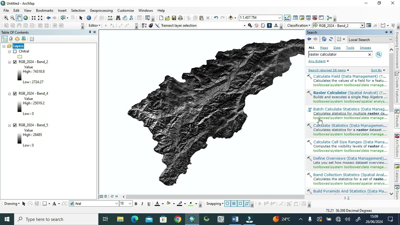 OSAVI ( Optimized Soil Adjusted Vegetation Index) On Landsat 8 Data