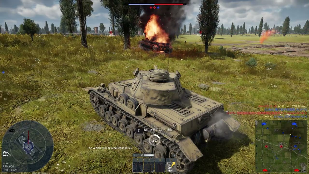 trying realistic battles in War Thunder