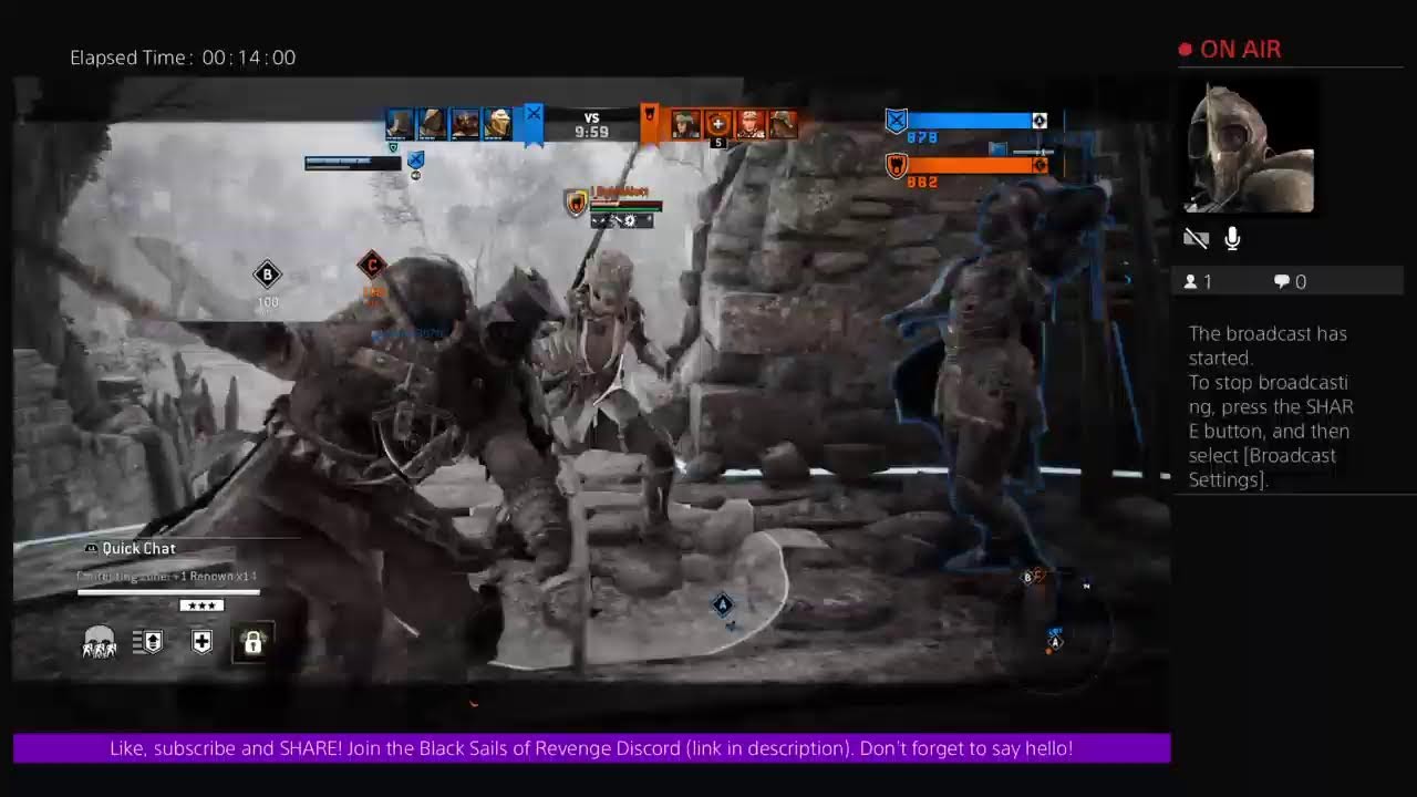 The Captain on lunch playing some For Honor