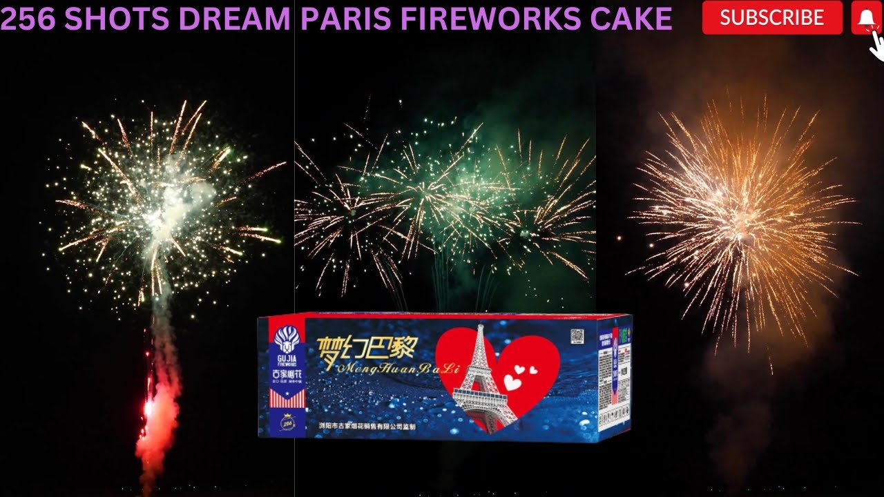 256 SHOTS DREAM PARIS FIREWORKS CAKE 2023
