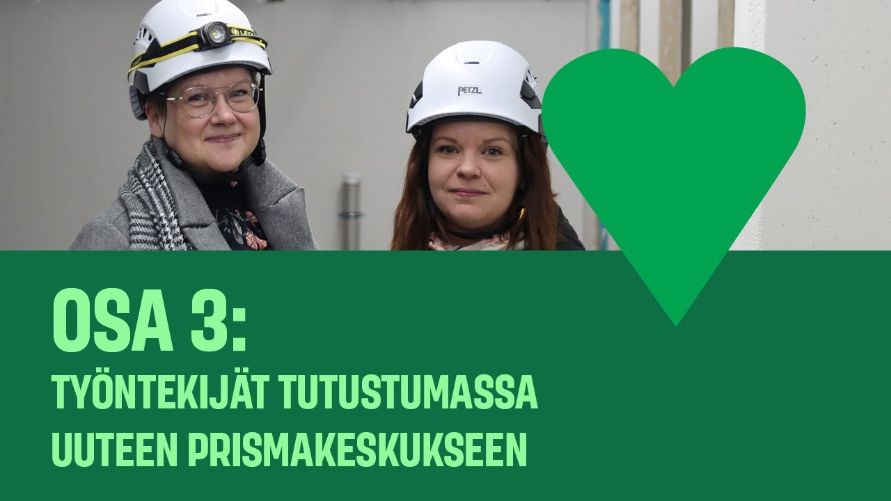 Työntekijät tutustumassa uuteen Prismakeskukseen