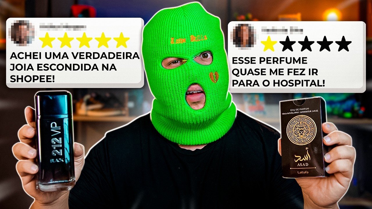Testei os Perfumes Mais BARATOS da Shopee (Um Quase Me Derrubou!)