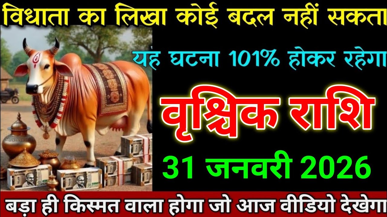 वृश्चिक राशि 28 जनवरी 2026 विधाता का लिखा कोई बदल नहीं सकता है। Vrishchik Rashi 