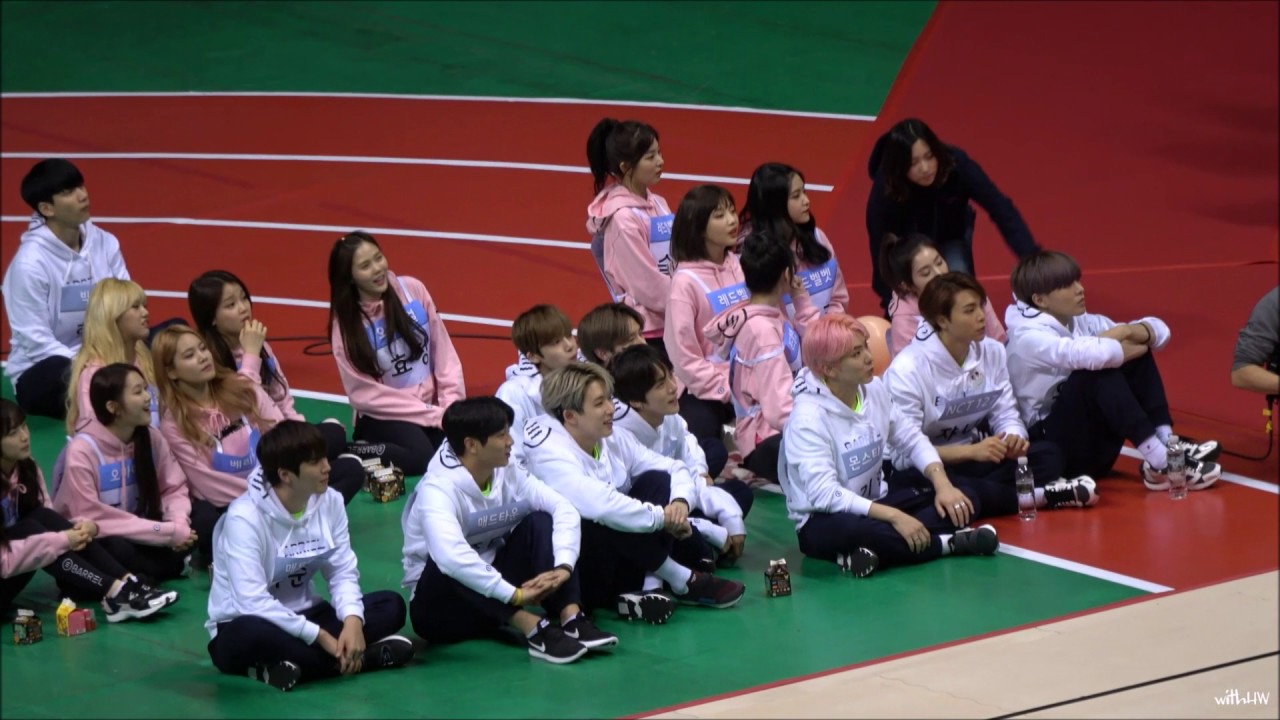 170116 아육대 에아로빅 리허설 리액션 몬스타엑스 갬