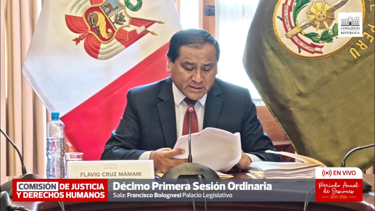 🔴 EN VIVO | 11.ª Sesión Ordinaria: Comisión de Justicia y Derechos Humanos