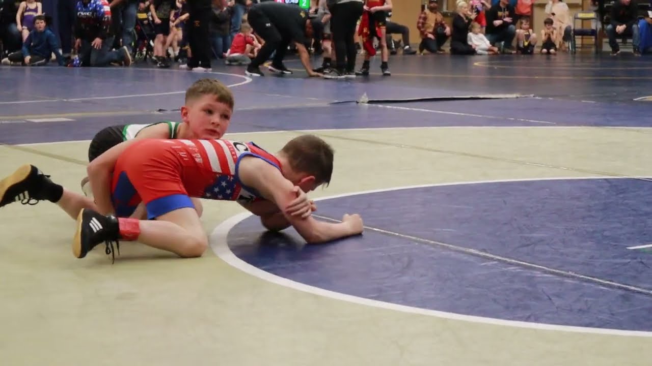 YOUTH WRESTLING Tournament SCWAY 8U 65lbs 1st Match Gregori High School Nor-Cal INFERNO