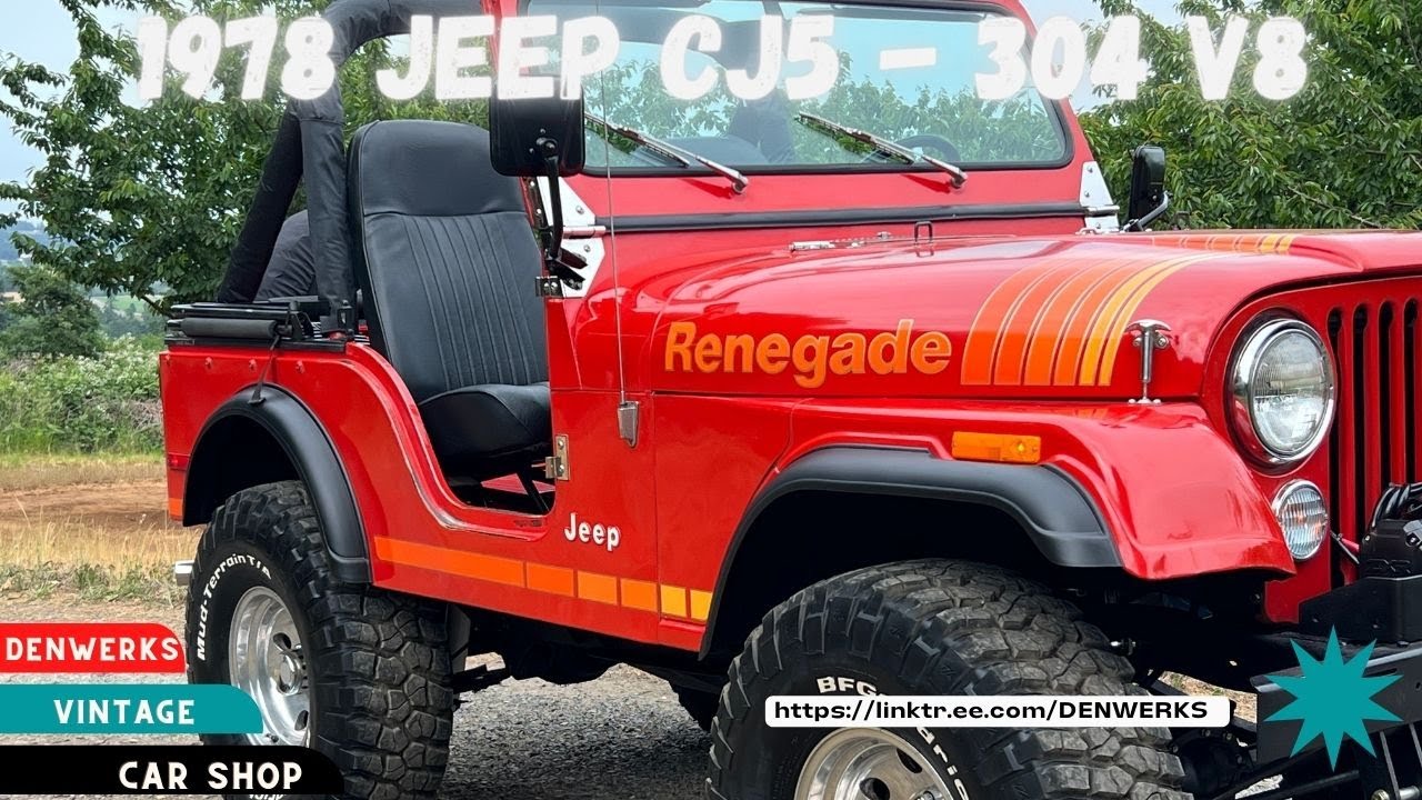 1978 JEEP CJ5 304 V8 — Denwerks — аукционы с прицепом