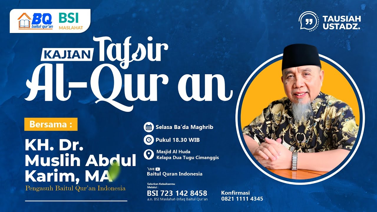 Kajian Tafsir Al Qur'an Bersama : KH. Dr. Muslih Abdul Karim, MA | Surah Saba' Ayat 15-22