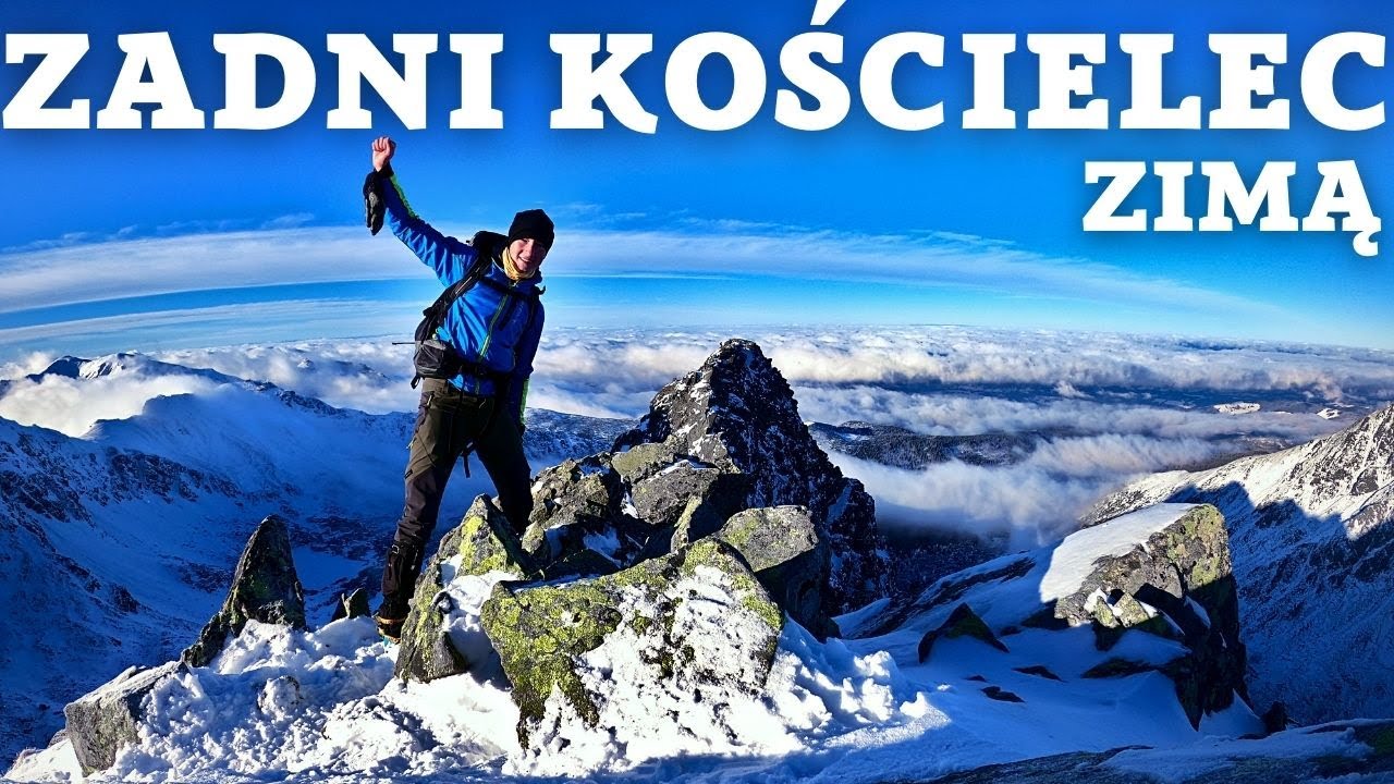 ⛰ ZADNI KOŚCIELEC ZIMĄ | wejście od Kościelcowej Przełęczy | pogoda zwariowała🤪 [4K] | WSPIN 2.0 ⛰