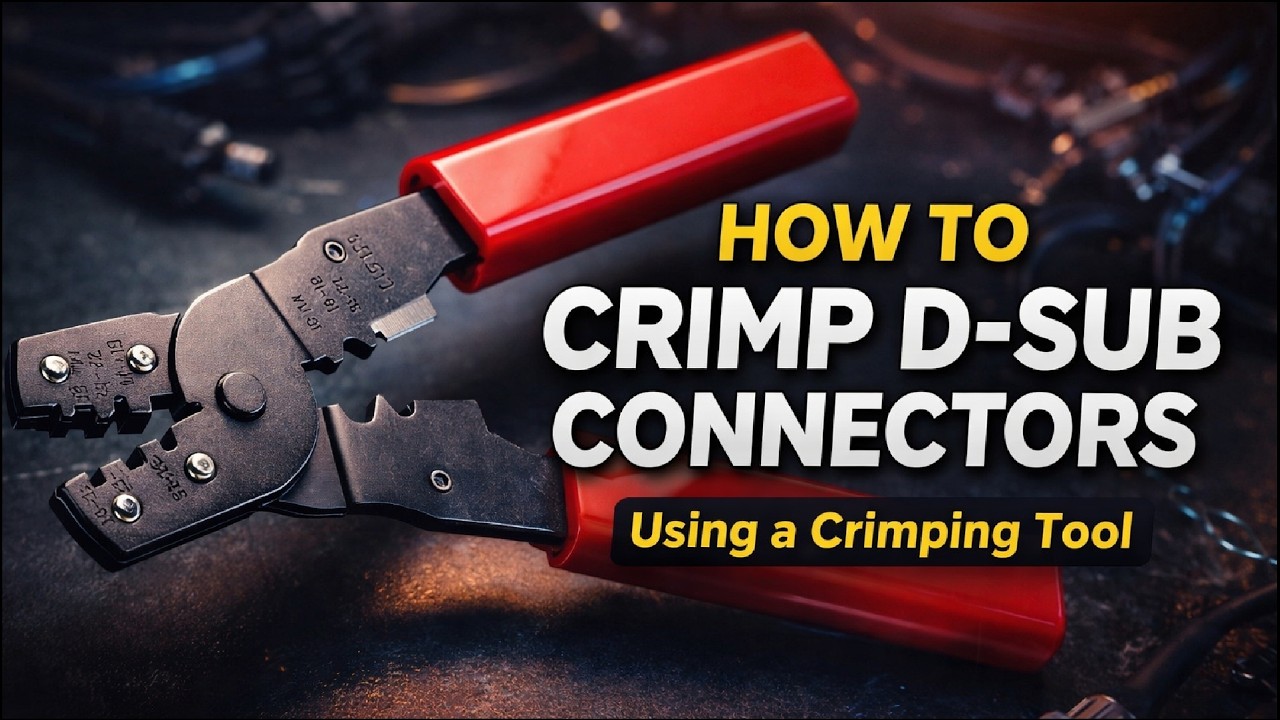 How to Crimp D-Sub Connectors Using a Crimping Tool | Step-by-Step Professional Guide
