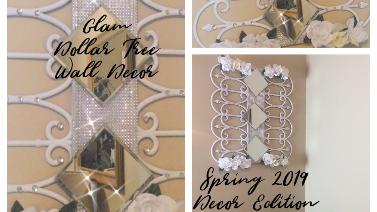 GLAM DOLLAR TREE WALL DECOR | Spring 2019