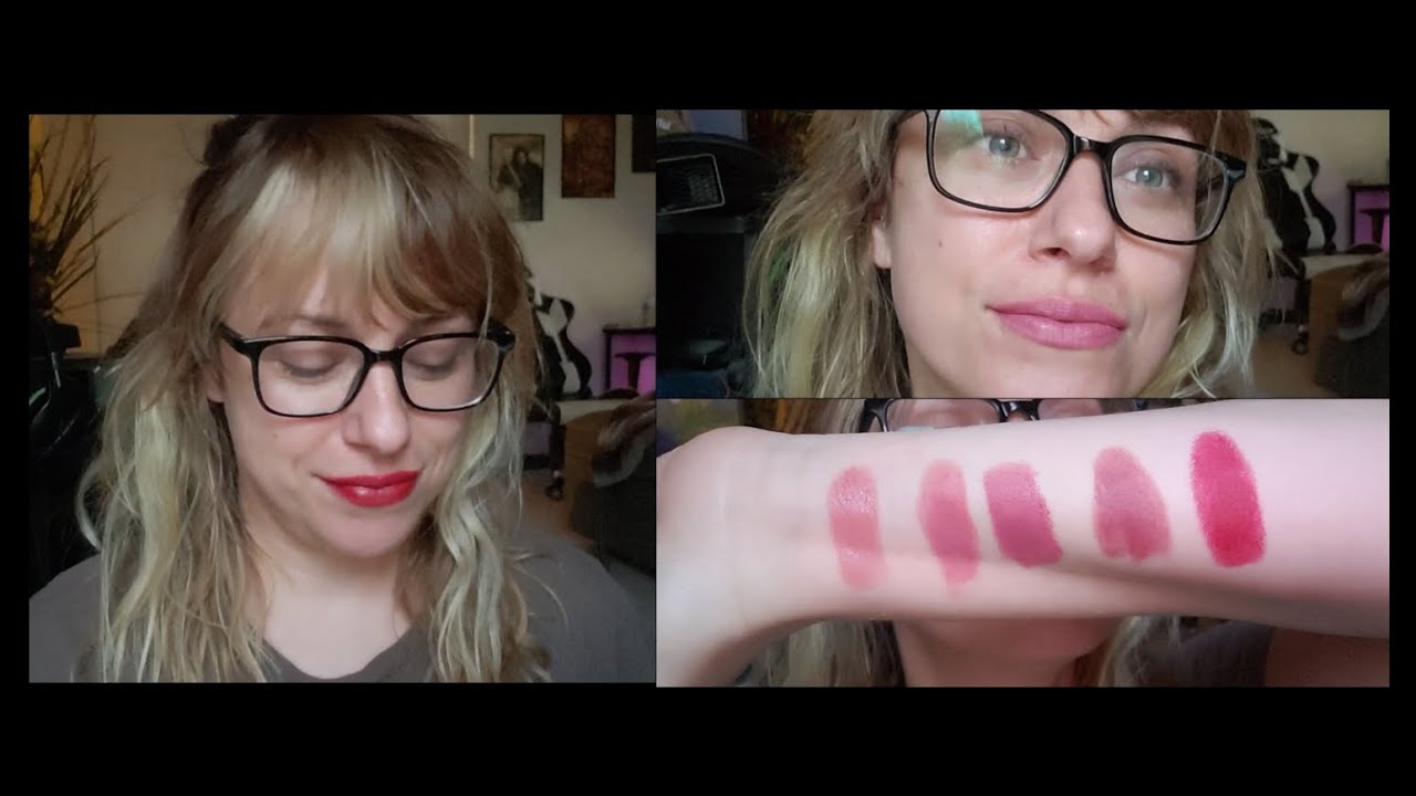 My favorite matte lipstick, natural and fruit pigmented. 100% Pure brand. Swatches and try on!
