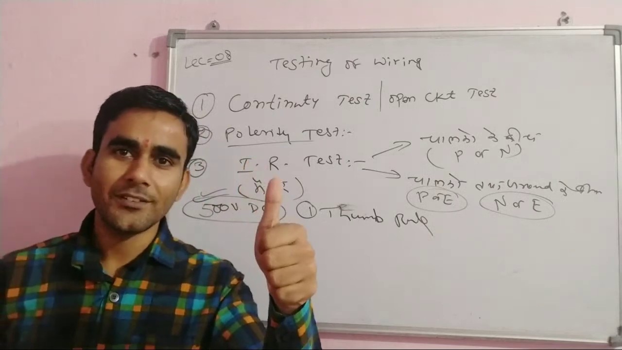 Testing Of Wiring- Continuty Test Insulation Resistance Test Polarity Test
