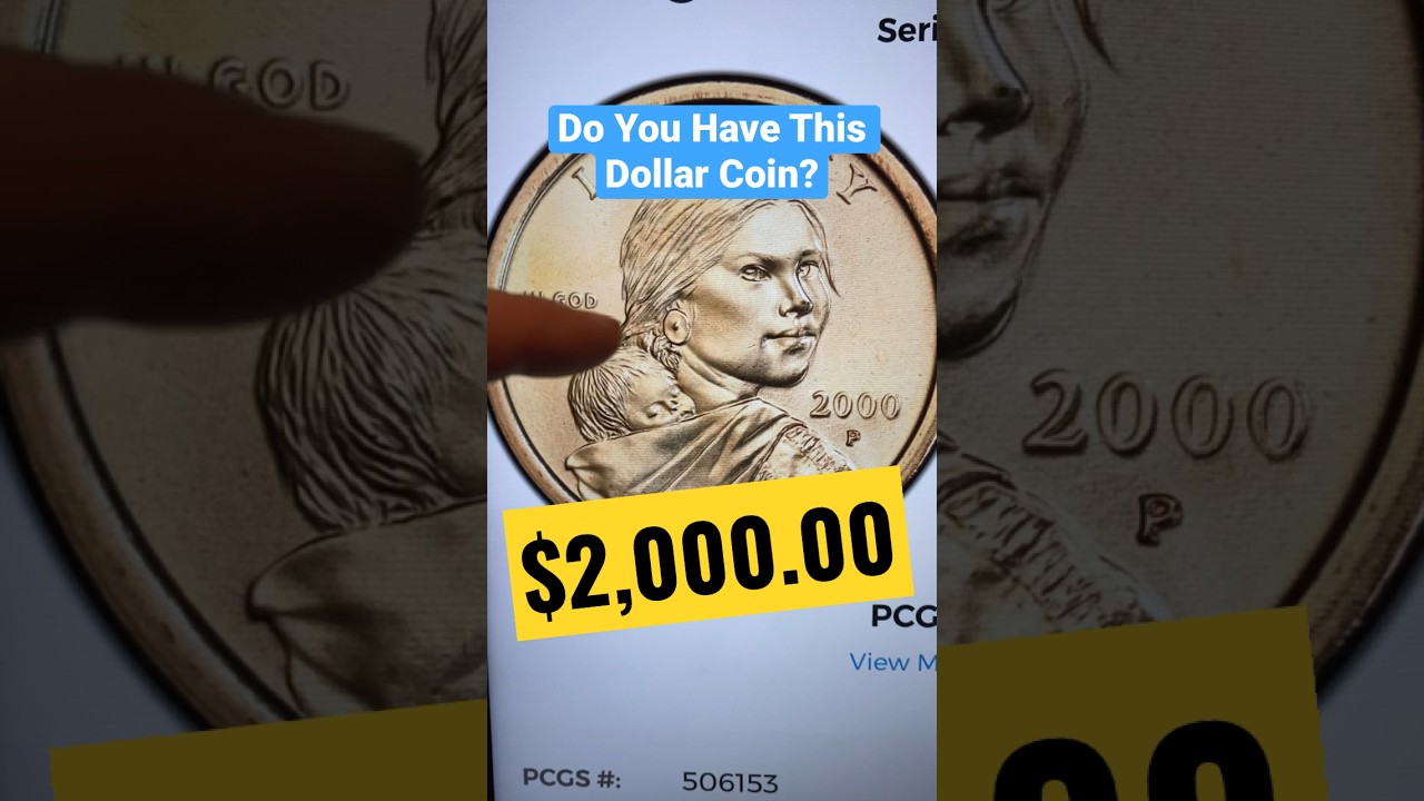 2000 долларов за эту золотую монету Сакагавеа! ￼#youtubeshorts #coin #gold #dollar